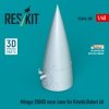 RESKIT RSU48-0289 Mirage 2000D nose cone for Kinetic/Italeri kit (3D Printed) (1/48)